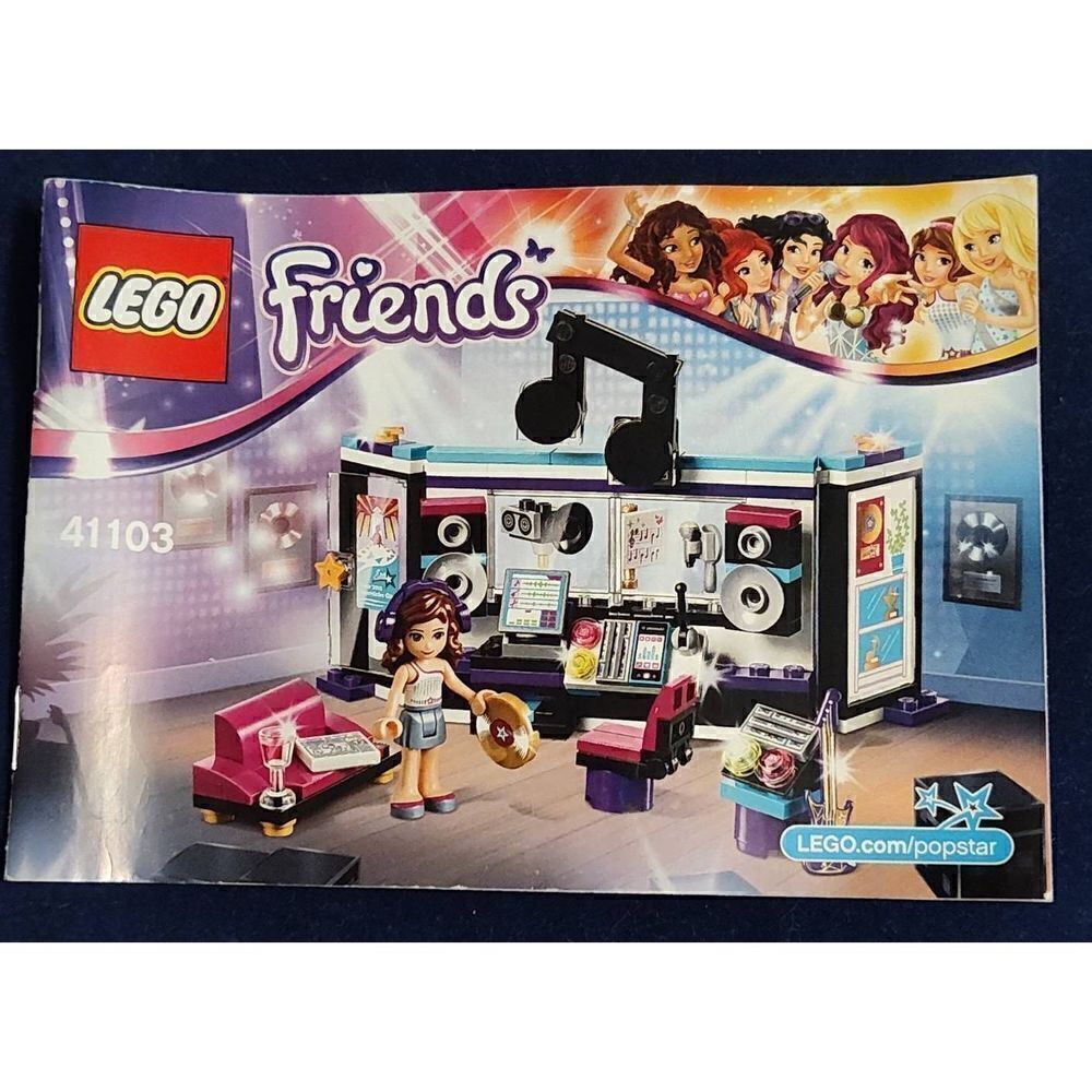 LEGO Friends 41103: Pop Star Recording Studio Instruction Manual ONLY
